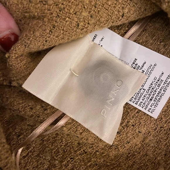 NWT Pinko Ancasti Tweed Boucle Overcoat in Italian size 40 (US S/4) - Picture 14 of 16